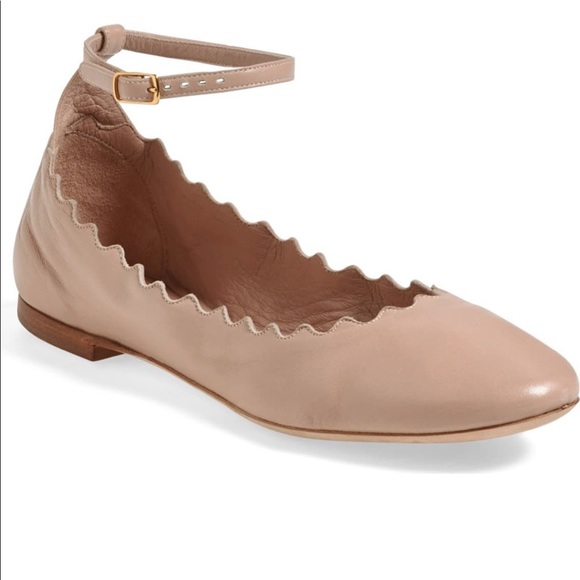 chloe scalloped ankle strap